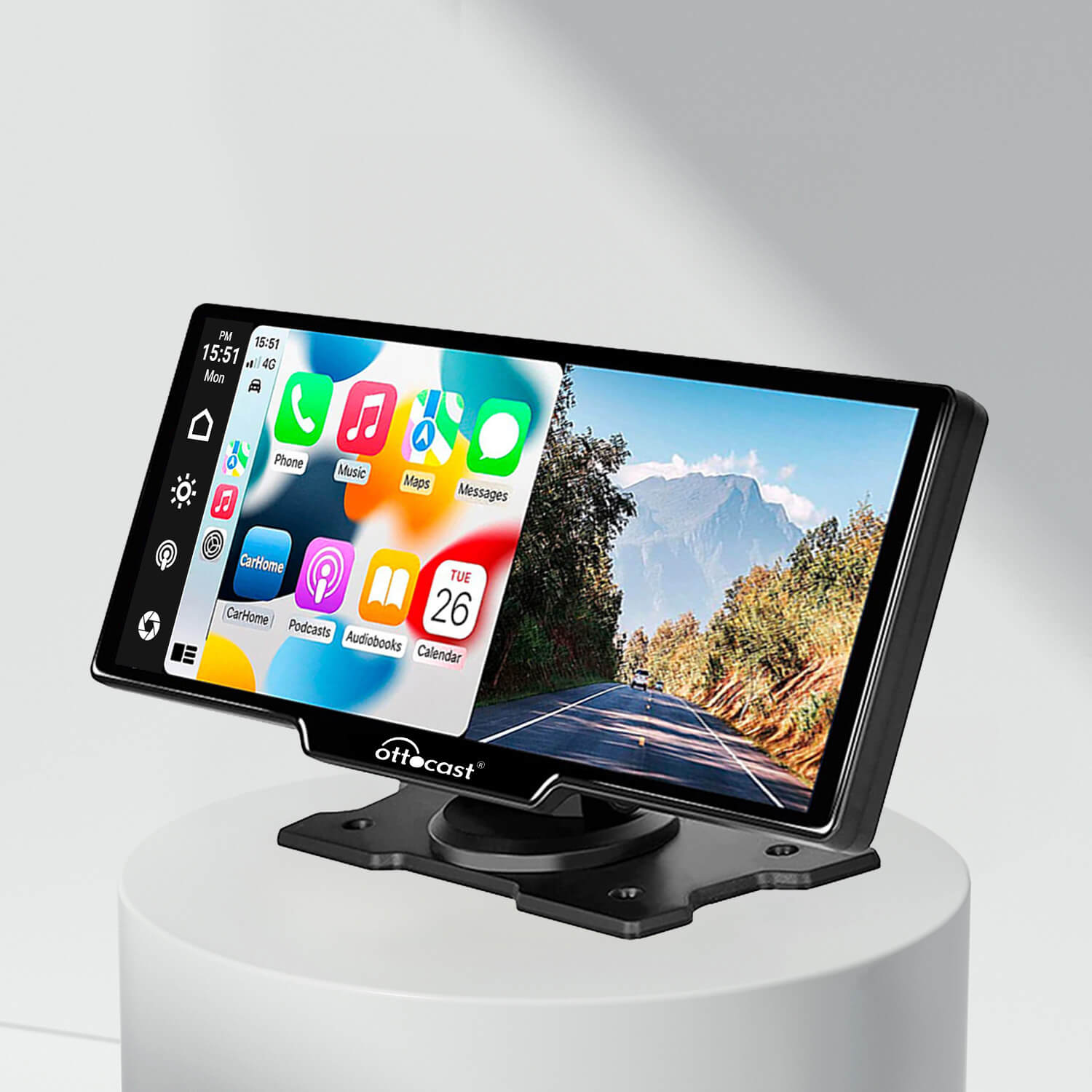 🎉 Saisonaler Sale – tragbarer 10-Zoll-Apple-CarPlay- und Android-Auto-Autobildschirm