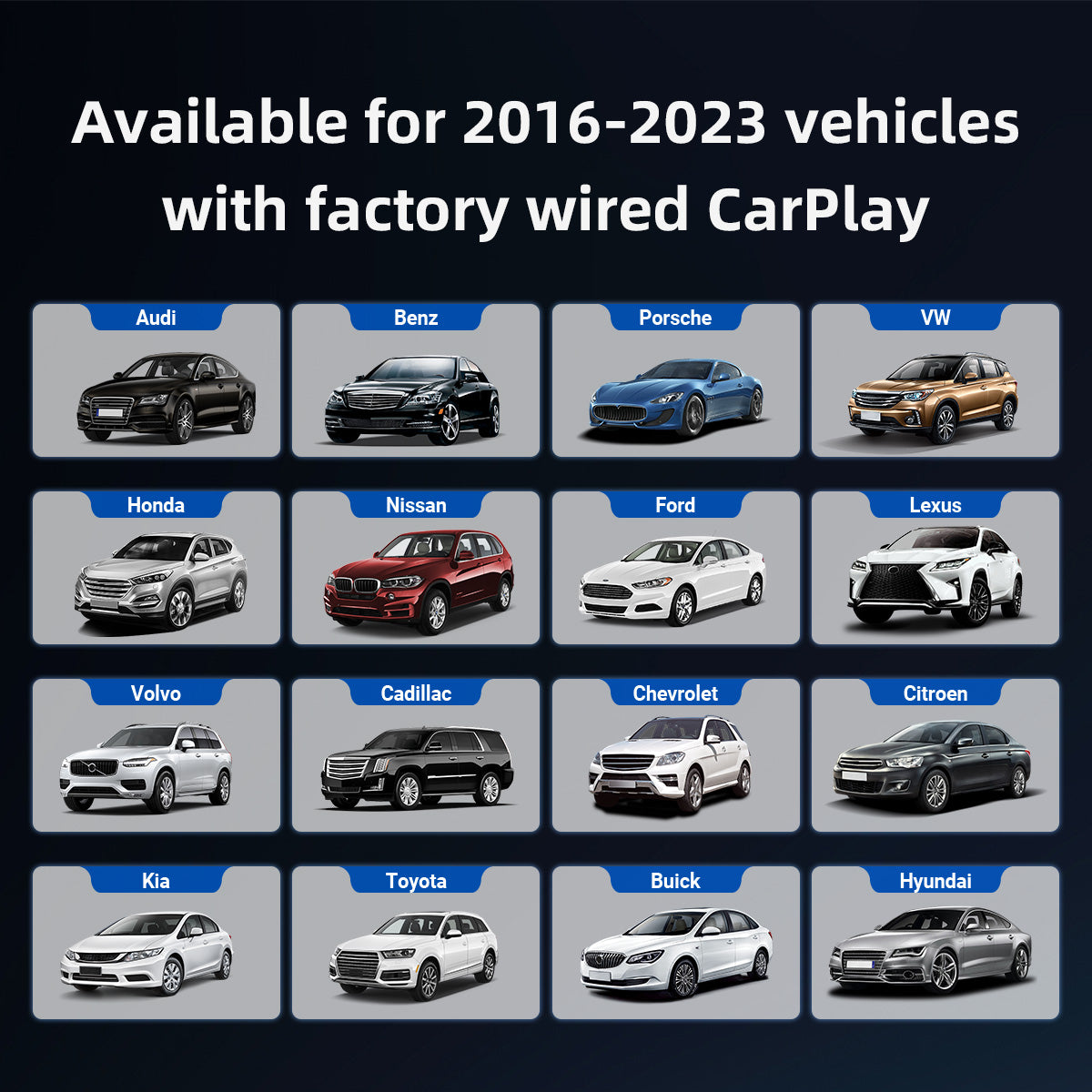 🌸Muttertagsverkauf🌿Play2Video Pro Wireless CarPlay/ Android Auto All-in-one Adapter