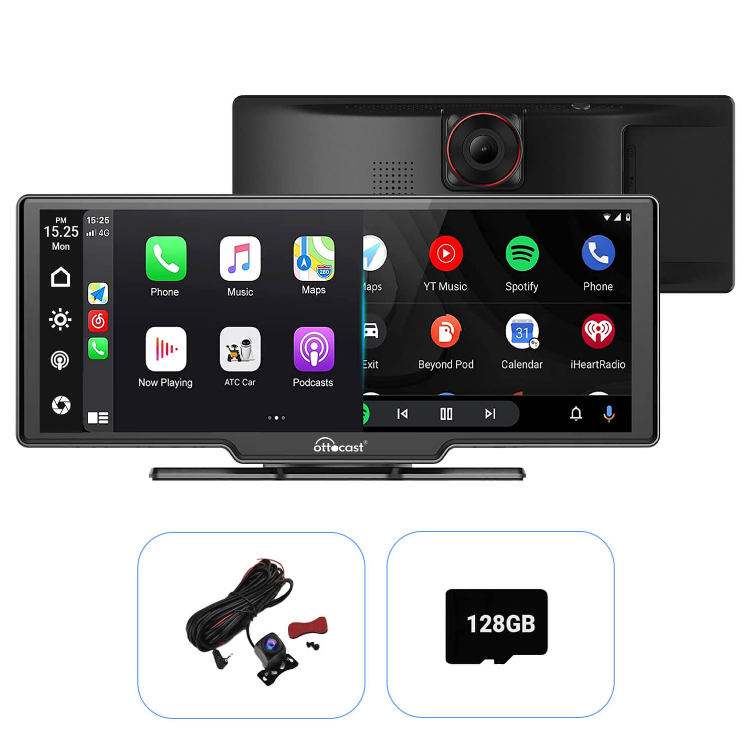 🎉 Seasonal Sale-Portable 10" Apple CarPlay & Android Auto Car Display Screen