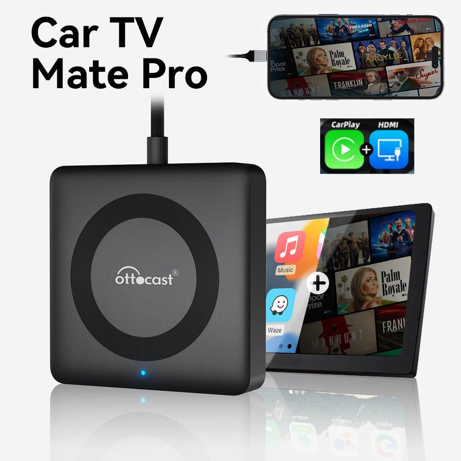 Car Tv Mate Max - CarPlay e Android Auto sem fios com multimédia HDMI