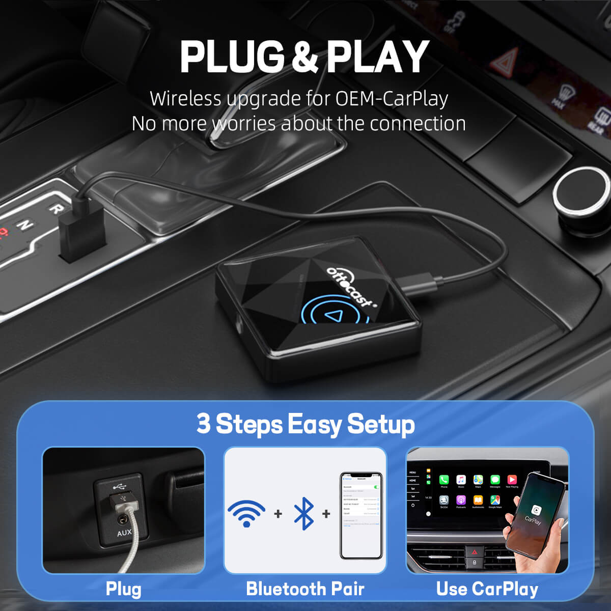 U2AIR Pro Kabelloser CarPlay-Adapter