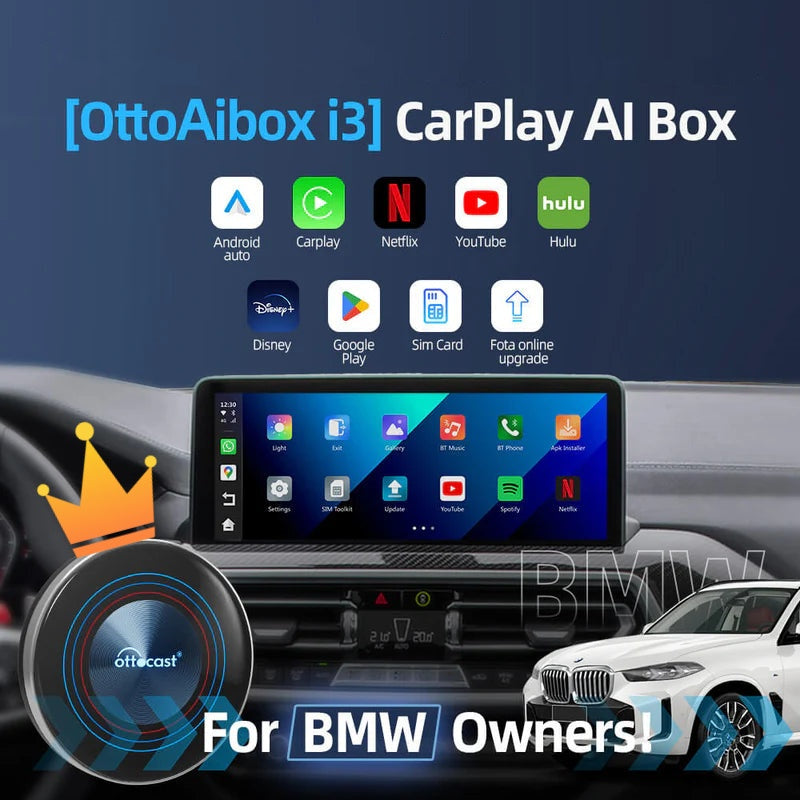 🎁The Best Xmas's Gift for BMW owner- GET 30%OFF ⚡OttoAibox i3 BMW CarPlay AI Box